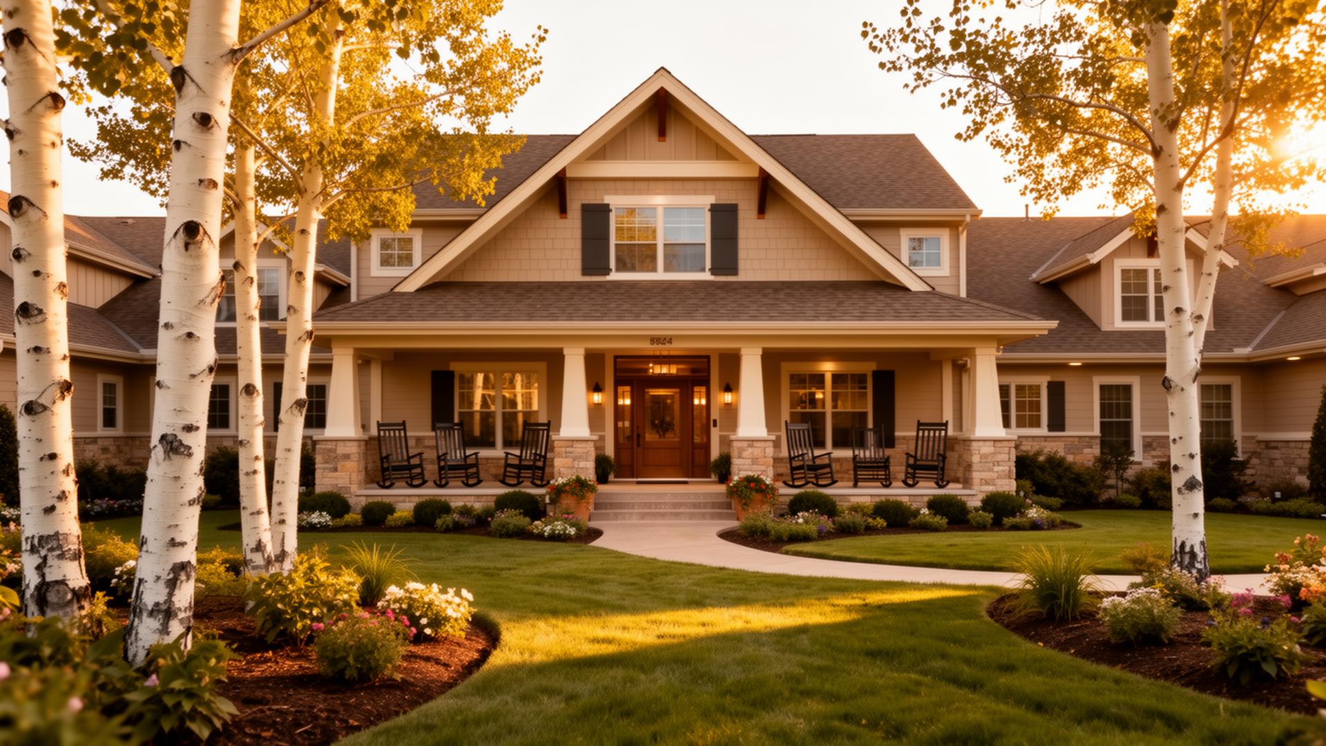 The welcoming exterior of Aspen Senior Care Homes